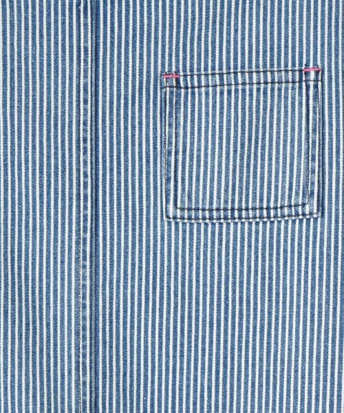 CARA O CRUZ / キャラ・オ・クルス ロング・マキシ丈ワンピース | 洗える ヒッコリーのジャンパースカート | 詳細27