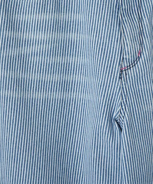 CARA O CRUZ / キャラ・オ・クルス その他パンツ | 洗える 後ろウエストゴム ヒッコリーのワイドパンツ | 詳細23