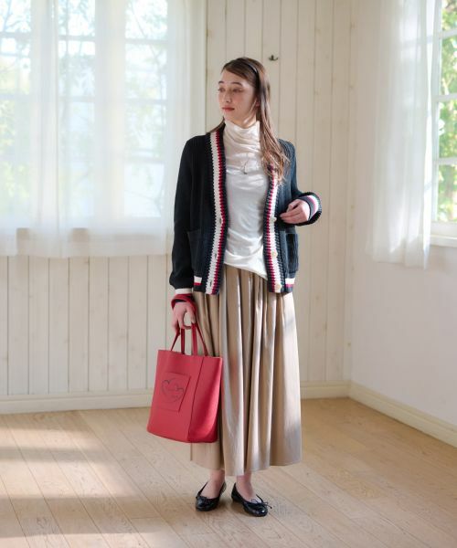 CARA O CRUZ / キャラ・オ・クルス カーディガン・ボレロ | 洗える 配色ラインカーディガン | 詳細15