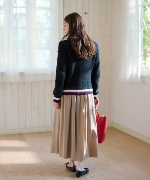 CARA O CRUZ / キャラ・オ・クルス カーディガン・ボレロ | 洗える 配色ラインカーディガン | 詳細16