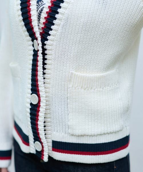 CARA O CRUZ / キャラ・オ・クルス カーディガン・ボレロ | 洗える 配色ラインカーディガン | 詳細23