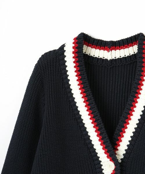 CARA O CRUZ / キャラ・オ・クルス カーディガン・ボレロ | 洗える 配色ラインカーディガン | 詳細26