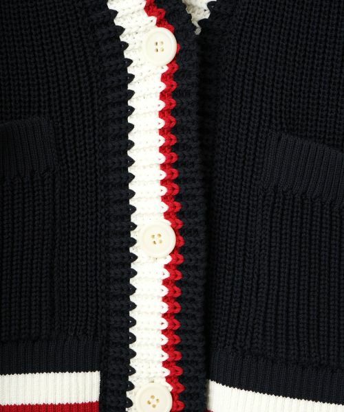 CARA O CRUZ / キャラ・オ・クルス カーディガン・ボレロ | 洗える 配色ラインカーディガン | 詳細27