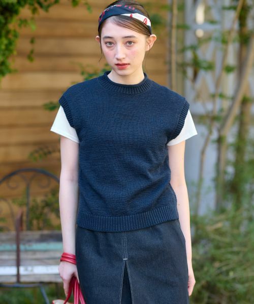 CARA O CRUZ / キャラ・オ・クルス テーラードジャケット | ニットベスト | 詳細1