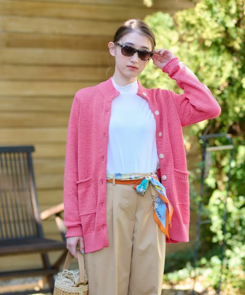 CARA O CRUZ / キャラ・オ・クルス カーディガン・ボレロ | スタンドカラーのカ−ディガン | 詳細12