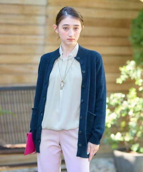CARA O CRUZ / キャラ・オ・クルス カーディガン・ボレロ | スタンドカラーのカ−ディガン | 詳細2