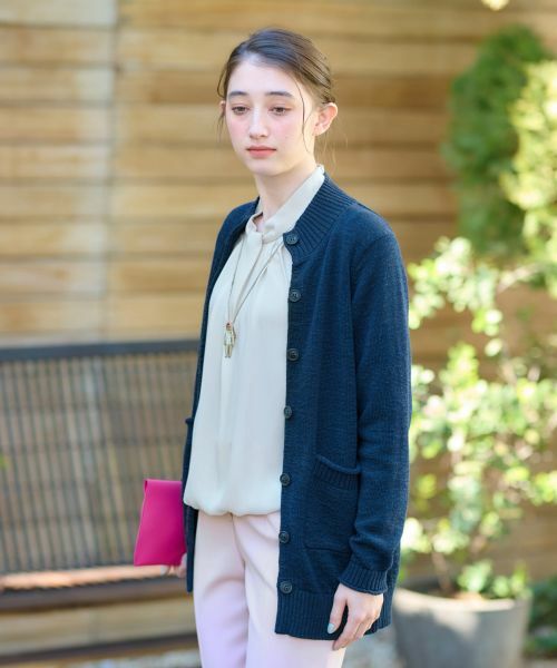 CARA O CRUZ / キャラ・オ・クルス カーディガン・ボレロ | スタンドカラーのカ−ディガン | 詳細4