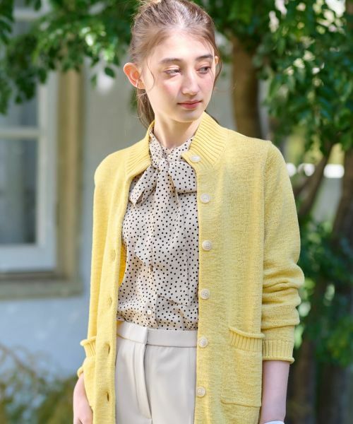 CARA O CRUZ / キャラ・オ・クルス カーディガン・ボレロ | スタンドカラーのカ−ディガン | 詳細6