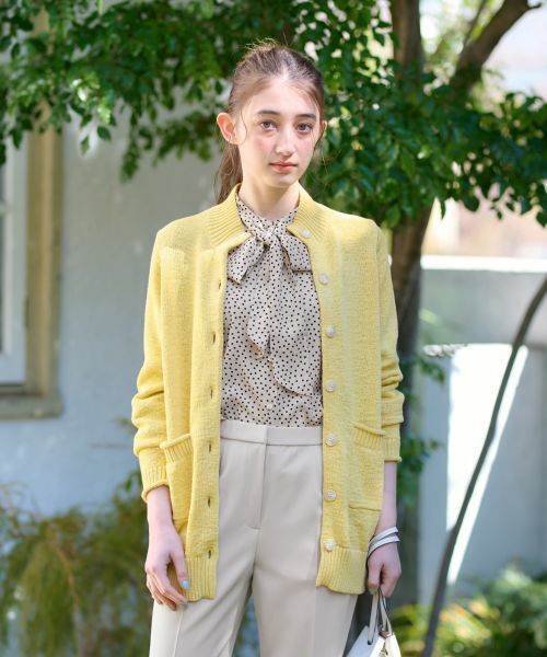 CARA O CRUZ / キャラ・オ・クルス カーディガン・ボレロ | スタンドカラーのカ−ディガン | 詳細7