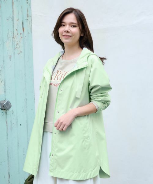 CARA O CRUZ / キャラ・オ・クルス その他アウター | 撥水 洗えるコート(ミントグリーン)