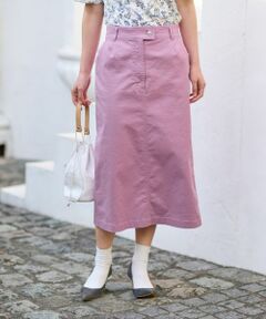 CARA O CRUZ / キャラ・オ・クルス ミニ・ひざ丈スカート | 洗える 後ろウエストゴムのタイトスカート