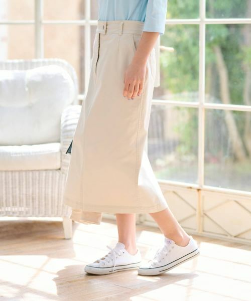 CARA O CRUZ / キャラ・オ・クルス ミニ・ひざ丈スカート | 洗える 後ろウエストゴムのタイトスカート | 詳細11