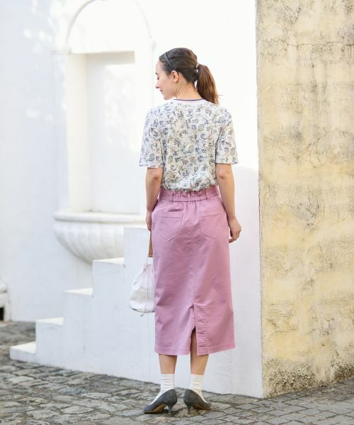 CARA O CRUZ / キャラ・オ・クルス ミニ・ひざ丈スカート | 洗える 後ろウエストゴムのタイトスカート | 詳細18