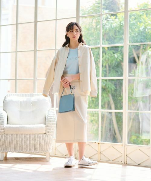 CARA O CRUZ / キャラ・オ・クルス ミニ・ひざ丈スカート | 洗える 後ろウエストゴムのタイトスカート | 詳細23