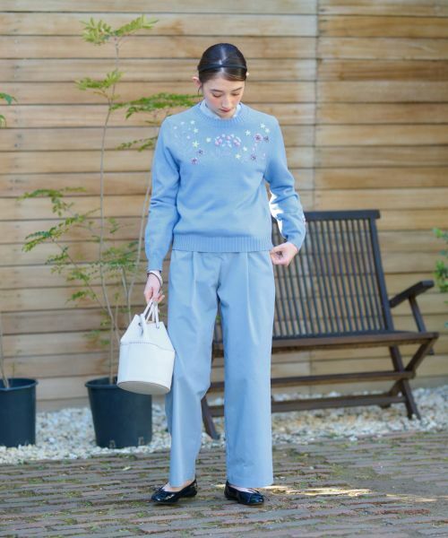 CARA O CRUZ / キャラ・オ・クルス その他パンツ | 洗える ウエスト伸縮タックパンツ | 詳細12