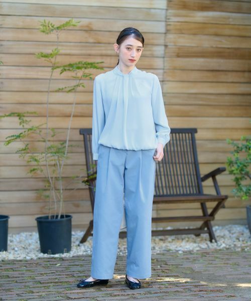 CARA O CRUZ / キャラ・オ・クルス その他パンツ | 洗える ウエスト伸縮タックパンツ | 詳細14