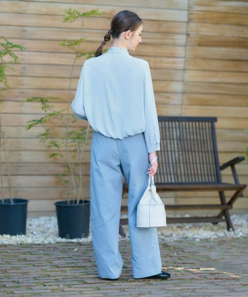 CARA O CRUZ / キャラ・オ・クルス その他パンツ | 洗える ウエスト伸縮タックパンツ | 詳細16