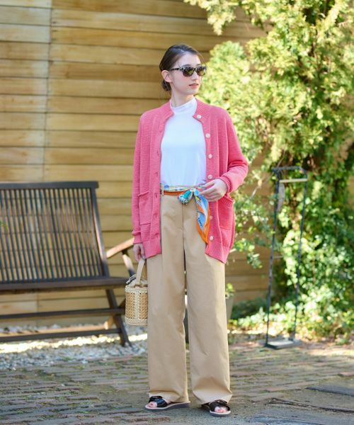 CARA O CRUZ / キャラ・オ・クルス その他パンツ | 洗える ウエスト伸縮タックパンツ | 詳細17