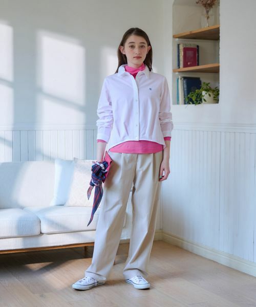 CARA O CRUZ / キャラ・オ・クルス その他パンツ | 洗える ウエスト伸縮タックパンツ | 詳細26