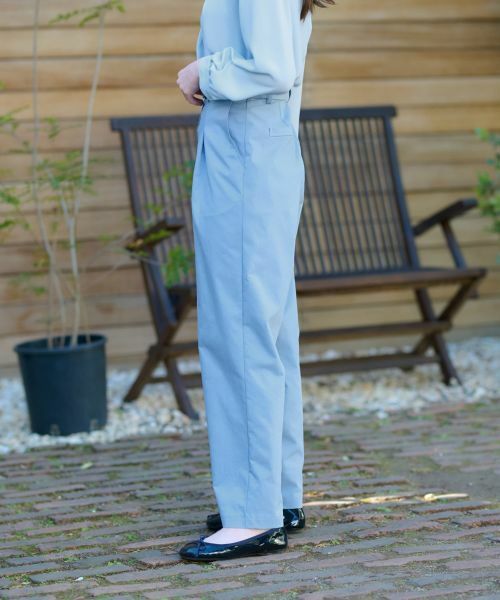 CARA O CRUZ / キャラ・オ・クルス その他パンツ | 洗える ウエスト伸縮タックパンツ | 詳細3