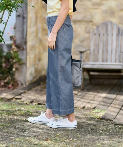 CARA O CRUZ / キャラ・オ・クルス その他パンツ | 洗える 後ろウエストゴム ワイドパンツ【セットアップ】 | 詳細8