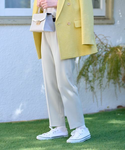 CARA O CRUZ / キャラ・オ・クルス その他パンツ | 洗える ウエストゴムセンターブレスパンツ | 詳細10