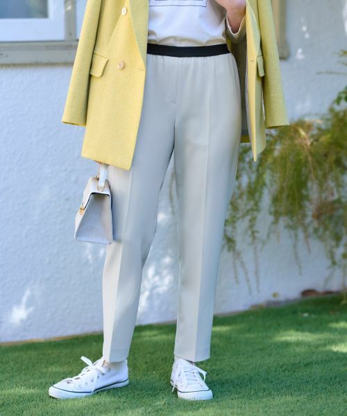 CARA O CRUZ / キャラ・オ・クルス その他パンツ | 洗える ウエストゴムセンターブレスパンツ | 詳細11