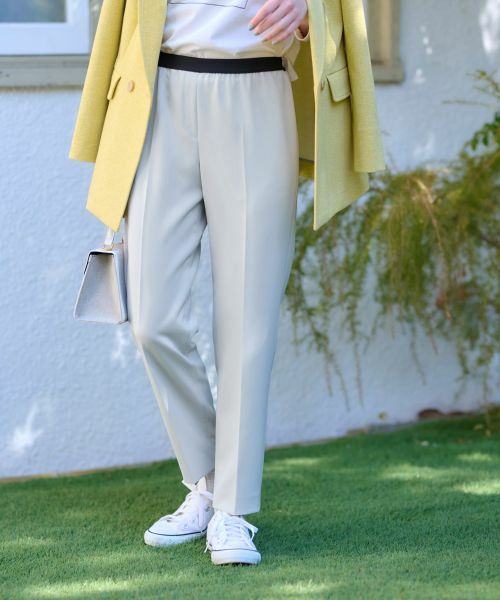 CARA O CRUZ / キャラ・オ・クルス その他パンツ | 洗える ウエストゴムセンターブレスパンツ | 詳細12