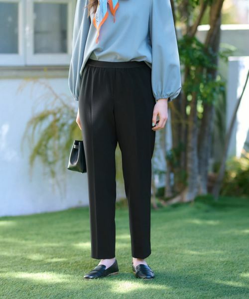 CARA O CRUZ / キャラ・オ・クルス その他パンツ | 洗える ウエストゴムセンターブレスパンツ | 詳細14