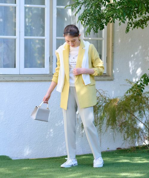 CARA O CRUZ / キャラ・オ・クルス その他パンツ | 洗える ウエストゴムセンターブレスパンツ | 詳細29