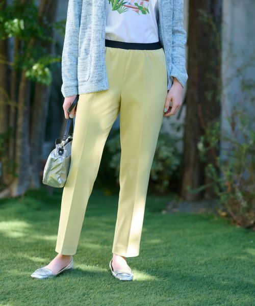 CARA O CRUZ / キャラ・オ・クルス その他パンツ | 洗える ウエストゴムセンターブレスパンツ | 詳細9