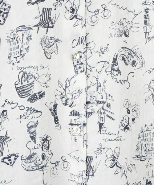 CARA O CRUZ / キャラ・オ・クルス シャツ・ブラウス | プリントブラウス【35th】【産地ナブル】【セットアップ】 | 詳細15