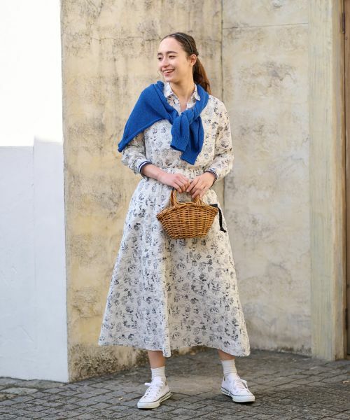 CARA O CRUZ / キャラ・オ・クルス シャツ・ブラウス | プリントブラウス【35th】【産地ナブル】【セットアップ】 | 詳細6