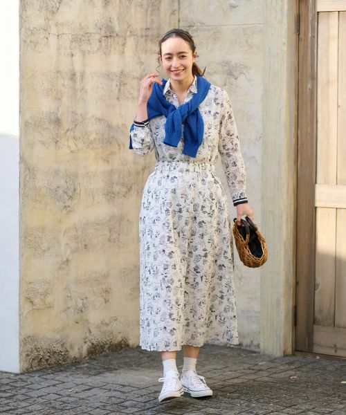 CARA O CRUZ / キャラ・オ・クルス シャツ・ブラウス | プリントブラウス【35th】【産地ナブル】【セットアップ】 | 詳細7