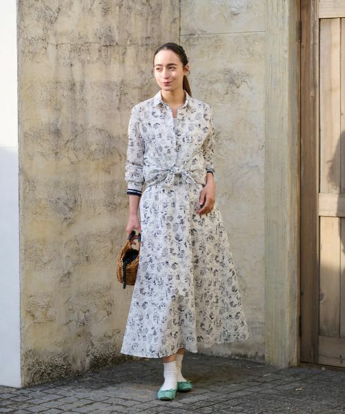 CARA O CRUZ / キャラ・オ・クルス シャツ・ブラウス | プリントブラウス【35th】【産地ナブル】【セットアップ】 | 詳細9