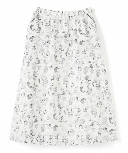 CARA O CRUZ / キャラ・オ・クルス ミニ・ひざ丈スカート | プリントスカート【35th】【産地ナブル】【セットアップ】 | 詳細1