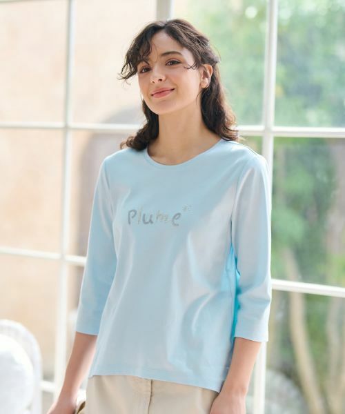 CARA O CRUZ / キャラ・オ・クルス Tシャツ | 洗える  スパンコール刺繍Tシャツ【接触冷感】 | 詳細1