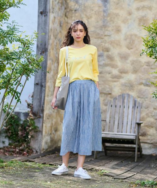 CARA O CRUZ / キャラ・オ・クルス Tシャツ | 洗える  スパンコール刺繍Tシャツ【接触冷感】 | 詳細16