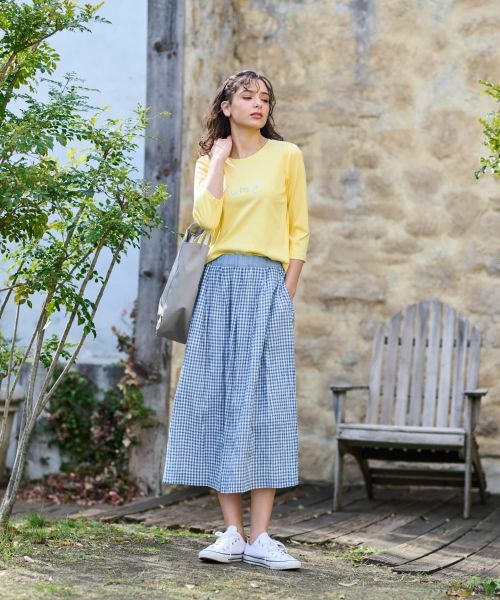 CARA O CRUZ / キャラ・オ・クルス Tシャツ | 洗える  スパンコール刺繍Tシャツ【接触冷感】 | 詳細17