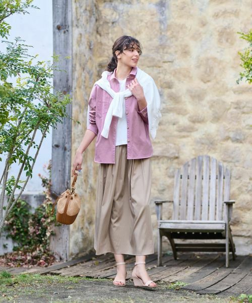 CARA O CRUZ / キャラ・オ・クルス Tシャツ | 洗える  スパンコール刺繍Tシャツ【接触冷感】 | 詳細18