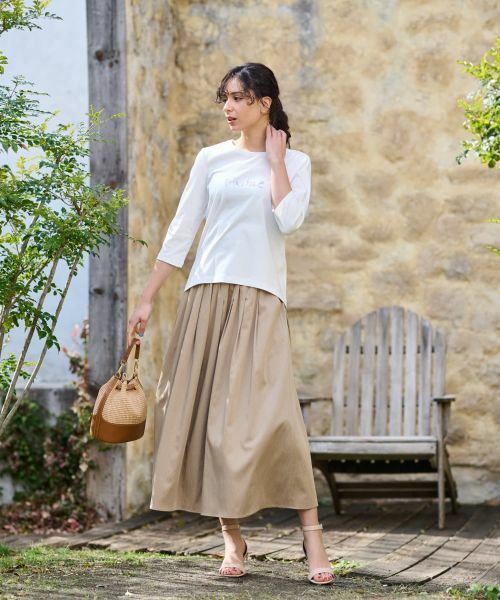 CARA O CRUZ / キャラ・オ・クルス Tシャツ | 洗える  スパンコール刺繍Tシャツ【接触冷感】 | 詳細20