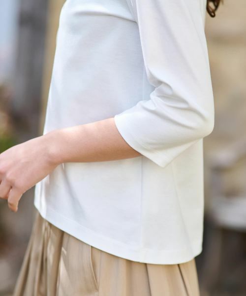 CARA O CRUZ / キャラ・オ・クルス Tシャツ | 洗える  スパンコール刺繍Tシャツ【接触冷感】 | 詳細23