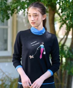 CARA O CRUZ / キャラ・オ・クルス ニット・セーター | 洗える ガールモチーフニット【CoC by CARA O CRUZ】