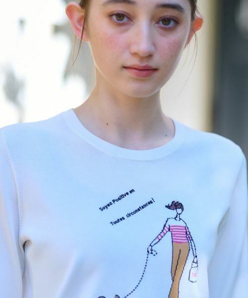 CARA O CRUZ / キャラ・オ・クルス ニット・セーター | 洗える ガールモチーフニット【CoC by CARA O CRUZ】 | 詳細22