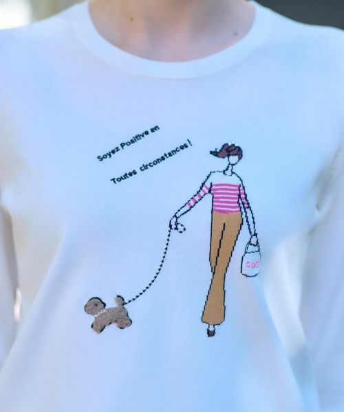 CARA O CRUZ / キャラ・オ・クルス ニット・セーター | 洗える ガールモチーフニット【CoC by CARA O CRUZ】 | 詳細23