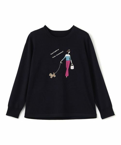 CARA O CRUZ / キャラ・オ・クルス ニット・セーター | 洗える ガールモチーフニット【CoC by CARA O CRUZ】 | 詳細25