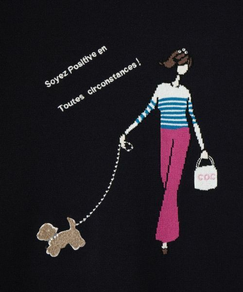 CARA O CRUZ / キャラ・オ・クルス ニット・セーター | 洗える ガールモチーフニット【CoC by CARA O CRUZ】 | 詳細30