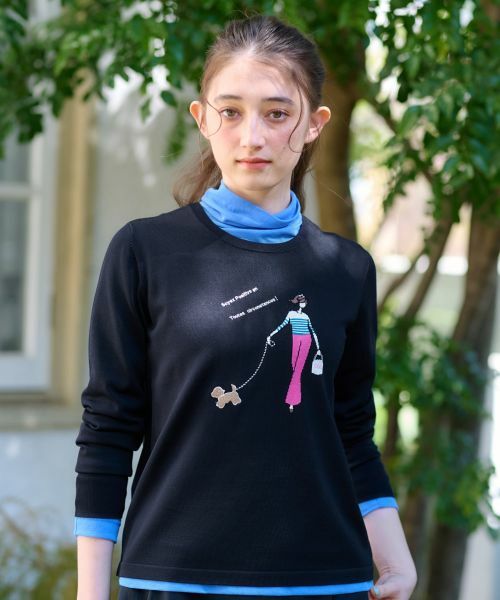 CARA O CRUZ / キャラ・オ・クルス ニット・セーター | 洗える ガールモチーフニット【CoC by CARA O CRUZ】 | 詳細5