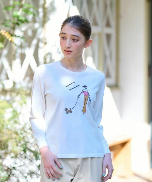 CARA O CRUZ / キャラ・オ・クルス ニット・セーター | 洗える ガールモチーフニット【CoC by CARA O CRUZ】 | 詳細7