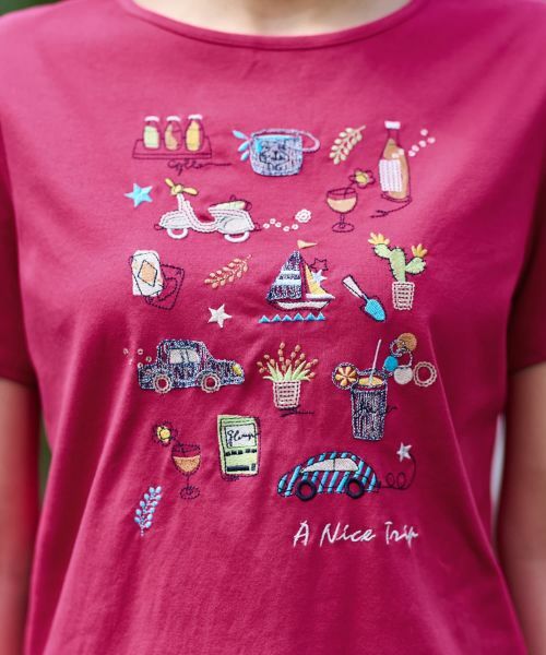 CARA O CRUZ / キャラ・オ・クルス カットソー | 刺繍Tシャツ | 詳細24